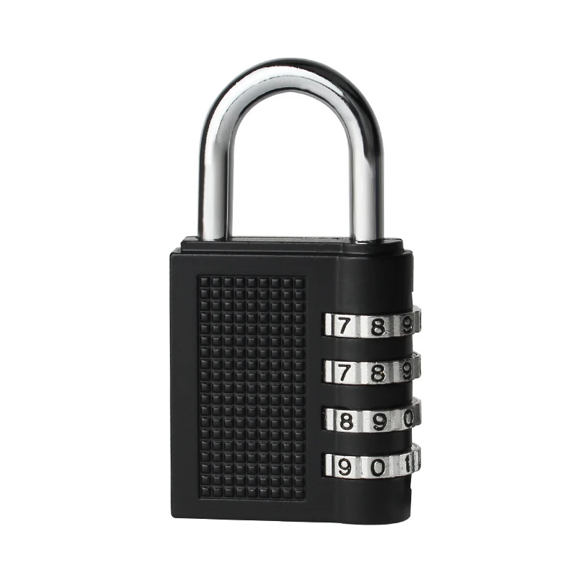 4 Dial Digit Password Lock Combination Suitcase Luggage Metal Code Padlock Zinc Alloy Cupboard Cabinet Locker | Обустройство дома