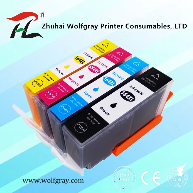 Совместимый картридж для принтера HP 564 XL Photosmart B8550 C6380 B11 6510 4610 4620 3520 5510
