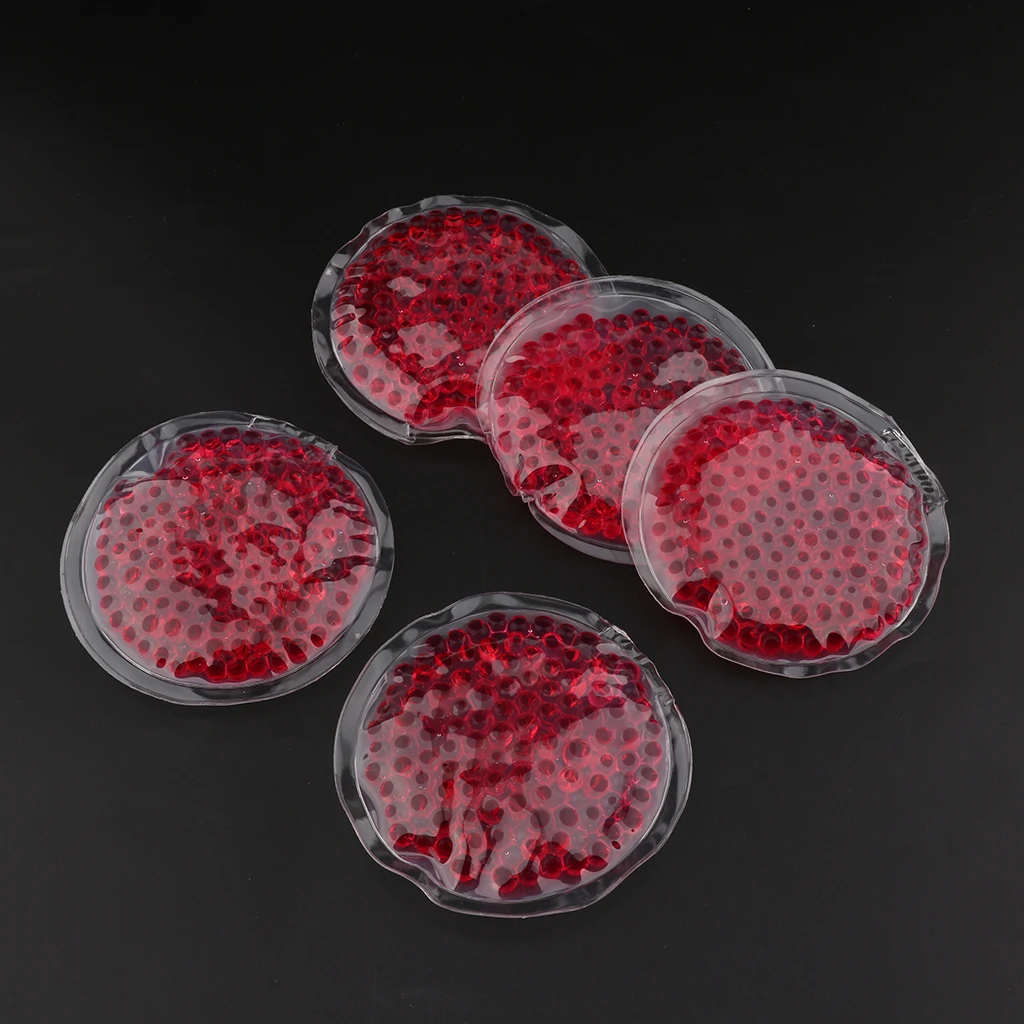 5pcs Puffy Eyes Dark Circle Reusable Gel Heat Cold Pack Microwavable Mask for Women For and Facial | Бытовая техника