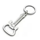 1 шт Мини модное милое открывалка для бутылок, новый дизайн гитара открывалка для бутылок пива сплава завесы кольцо брелок с инструментами