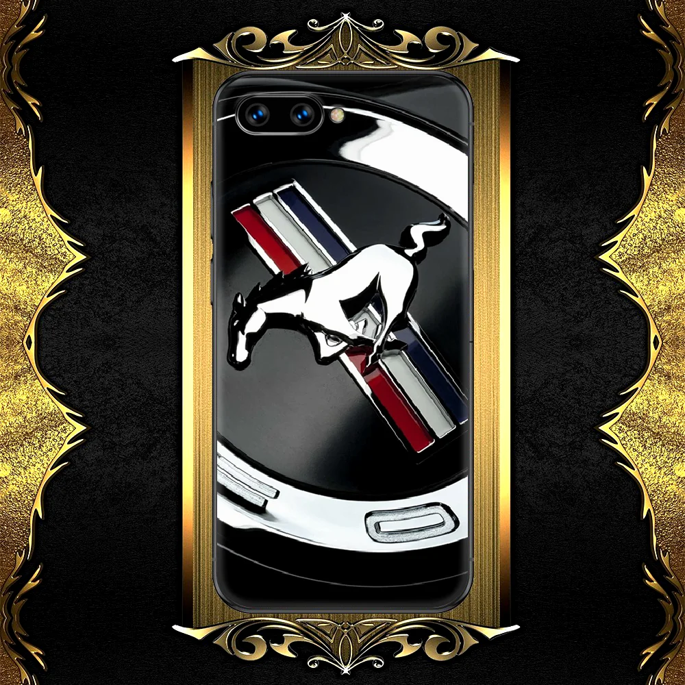 

Car Logo Fords Mustangs Phone Case Cover Hull For HUAWEI Honor 6A 7A 8 8A 8S 8x 9 9x 9A 9C 10 10i 20 Lite Pro black Waterproof