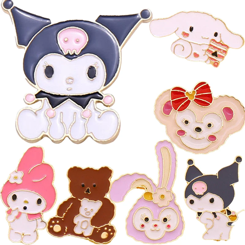 

Kawaii Kitty Mymelody Cinnamorol Kuromi мужской мультяшный милый школьник аксессуары Stellalou кролик Stellalou