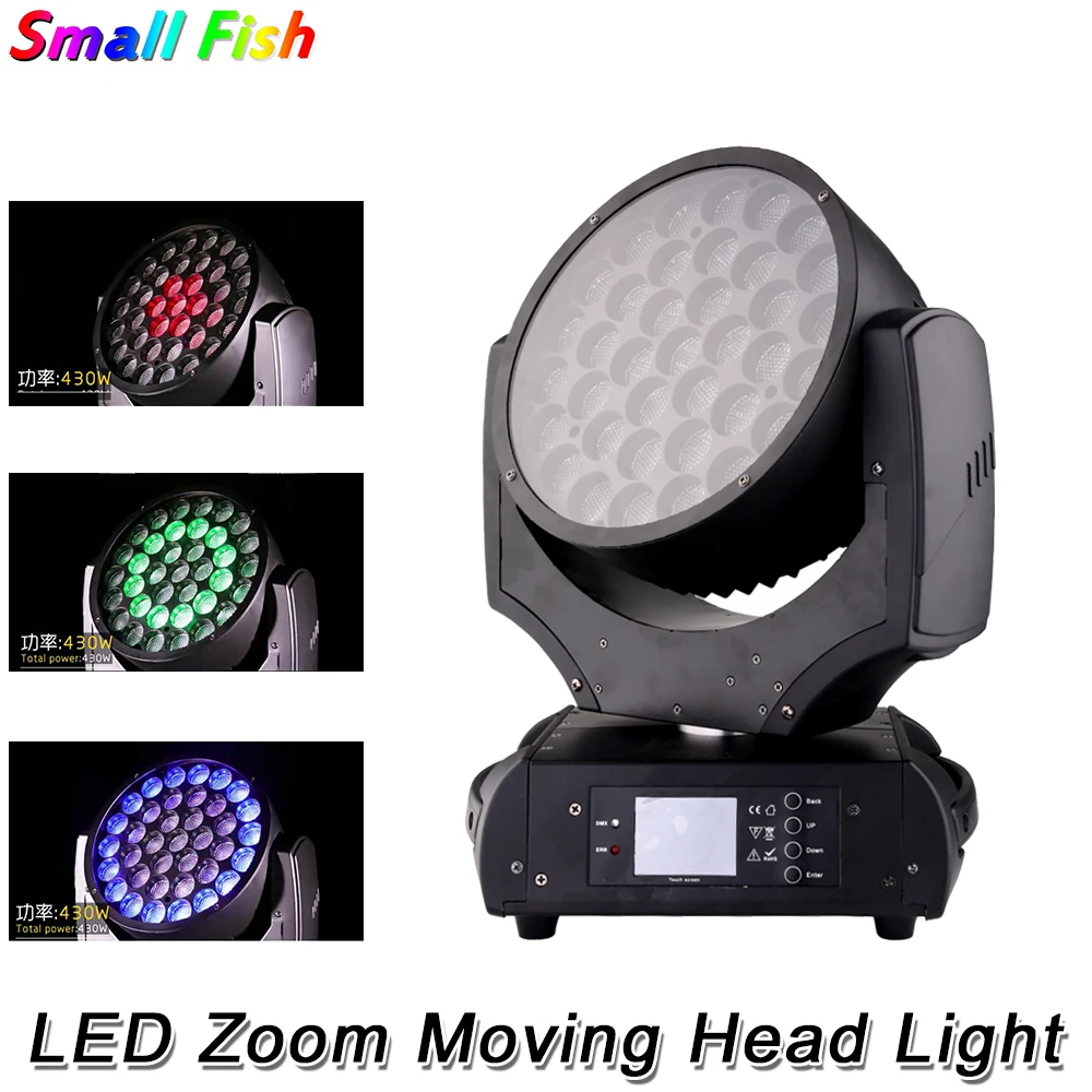 Светодиодный прожектор с эффектом потертости 37x20 Вт RGBW 4 в 1 DMX 512 вращающийся