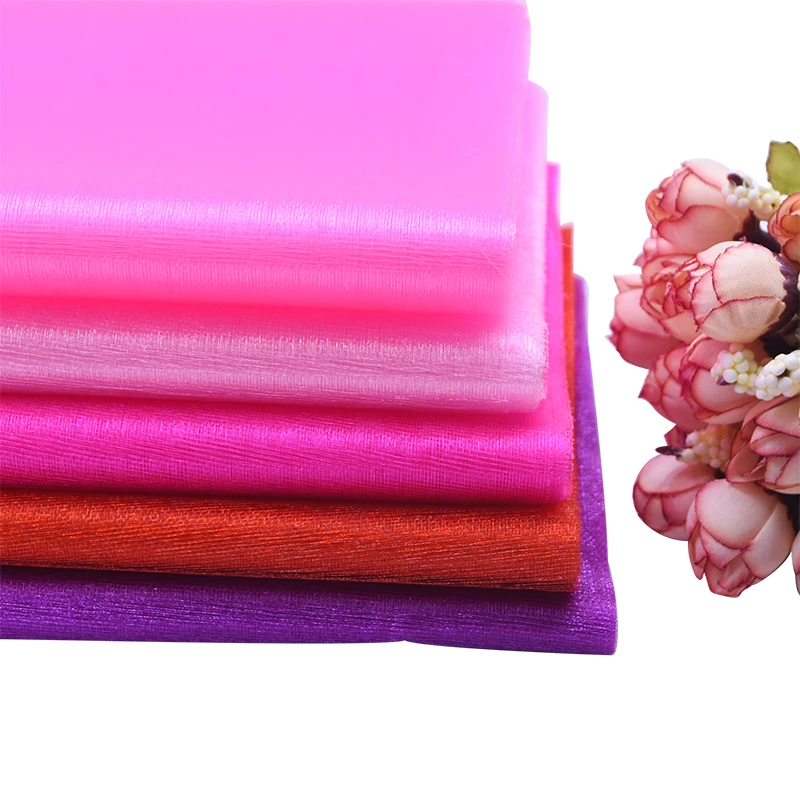 

5/10m Tulle Roll Organza Sheer Crystal Fabric Wedding Decorations Tutu Sheer Chair Sash Bow Mariage Yarn Tulle Rose Party Supply