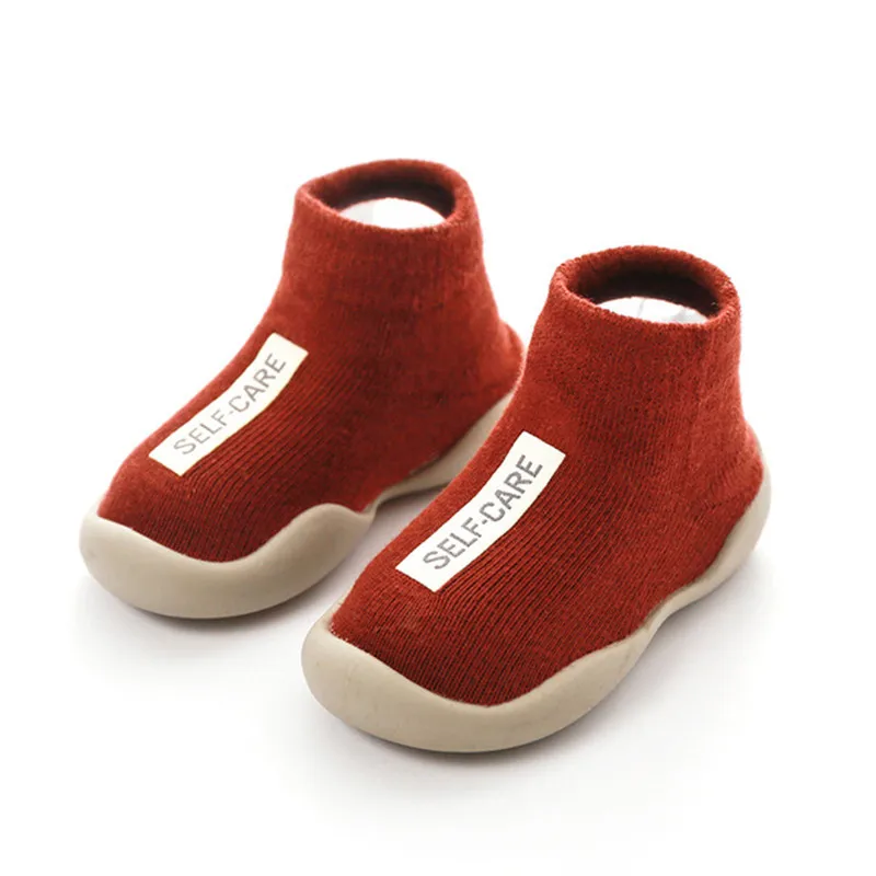 

Toddler Silicone Shoes Socks Baby Boys Girls Non-skid Floor Socks Children Kids First Walkers Indoor Thick Towel Booties Socks