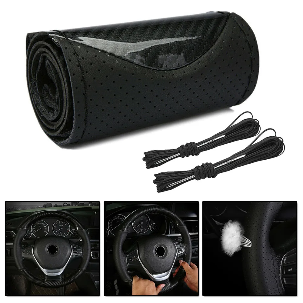 

Parts Steering wheel cover Replacement With Needles&Thread Accessories Car