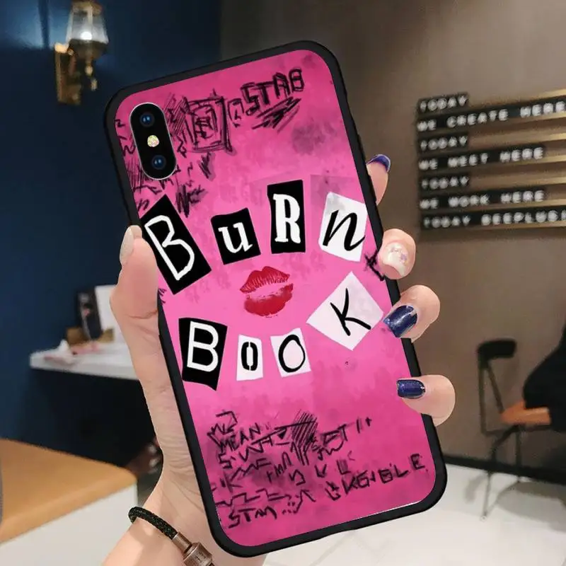 

Burn Book Mean Girlsluxury design Phone Case coque for iPhone 11 12 pro XS MAX 8 7 6 6S Plus X 5S SE 2020 XR