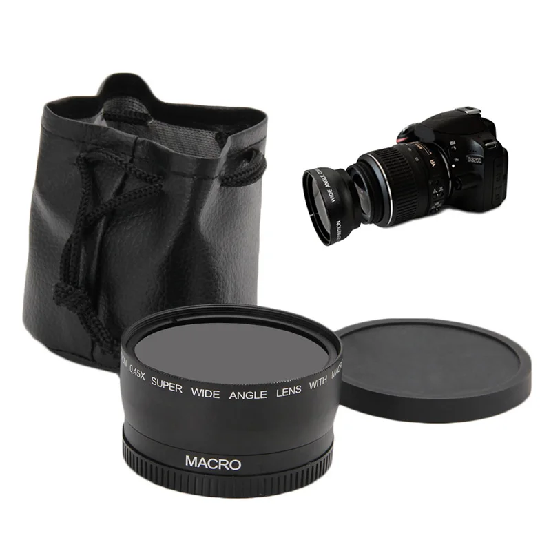 

58 мм 0.45x широкоугольный и макрообъектив для Canon EOS 350D/400D/450D/500D/600D Новый