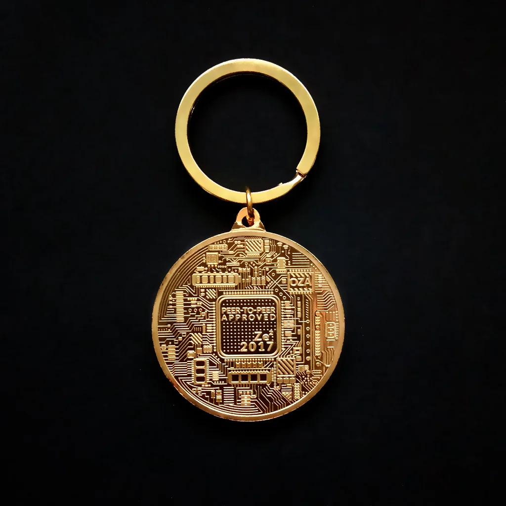 

Creative Crafts Bitcoin Virtual Currency Vires In Numeris Metal Keychain Souvenir Gift New Bit Commemorative Coin