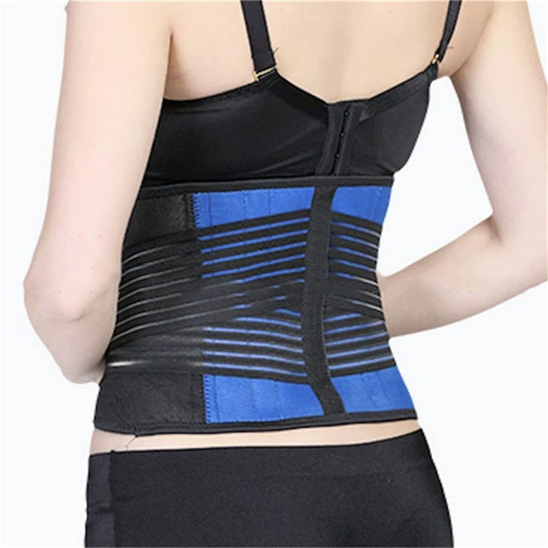 

Sports Belt Blue And Black Belts Neoprene Belt Waist Health Care Belt DOUBLE PULL Lumbar Lower Back Support Brace-Many Sizes