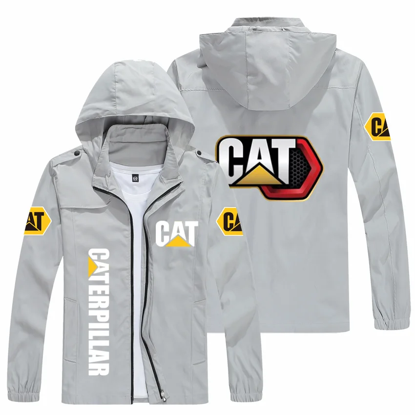 

2021 New Men's CAT Caterpillar Hoodie Spring Autumn Jacket Casual Sweater Long Sleeve Zipper Hoodie Jacket