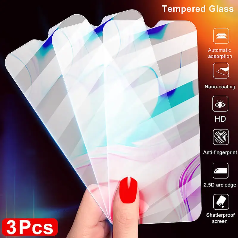 3 шт. Защитная Прозрачная пленка из закаленного стекла для Xiaomi Redmi 7A 8A Note 7 Pro 8T 9s 9 9C