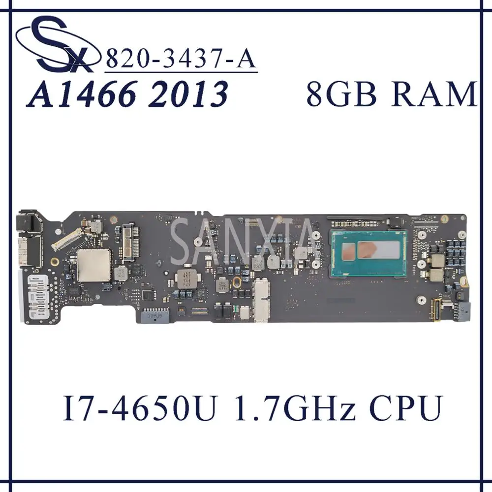 KEFU 820 3437 A/B материнская плата для ноутбука Apple Macbook Air A1466 2013 2014 оригинальная 8GB RAM I7