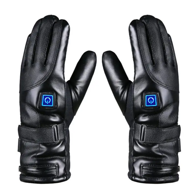 Перчатки с электроподогревом ветрозащитные теплые велосипедные перчатки