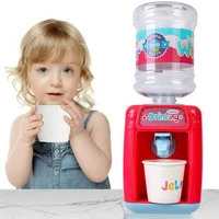 1 set simulation mini water dispenser kids toy children fun play doll house small coldwarm water juice milk drinking machine
