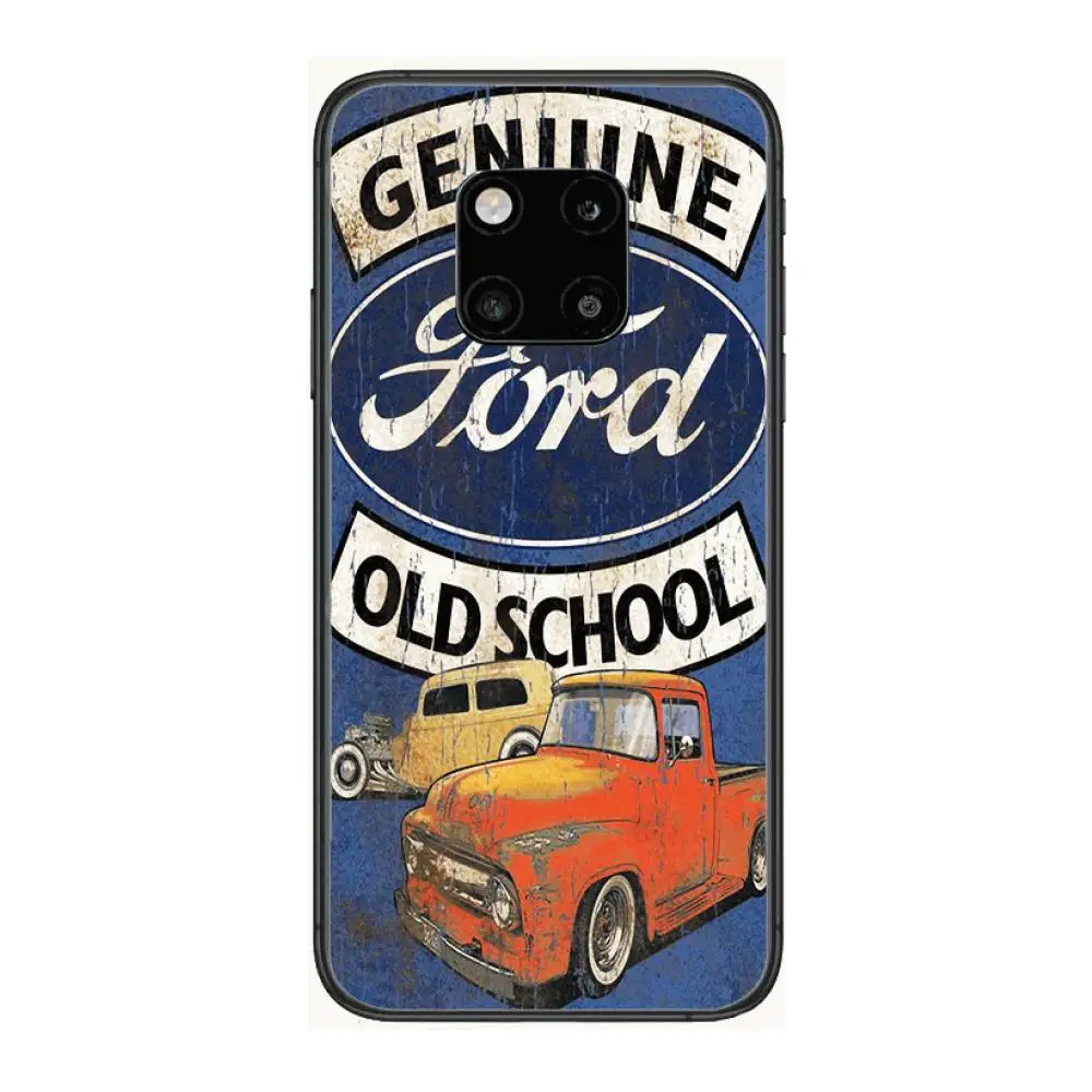 

Ford Phone Case Fordor Huawei mate 30 10 20 40 Lite Smart Z Pro Black Etui 3D Coque Painting Hoesjes case