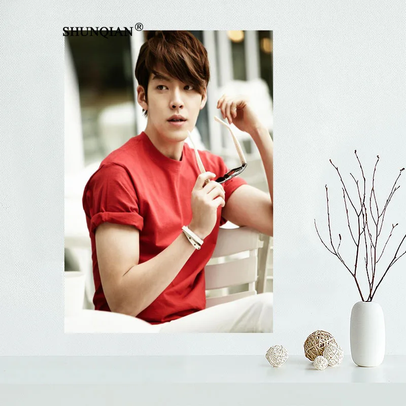 Новинка пользовательский холщовый постер Ким Ву Бин для гостиной декоративный