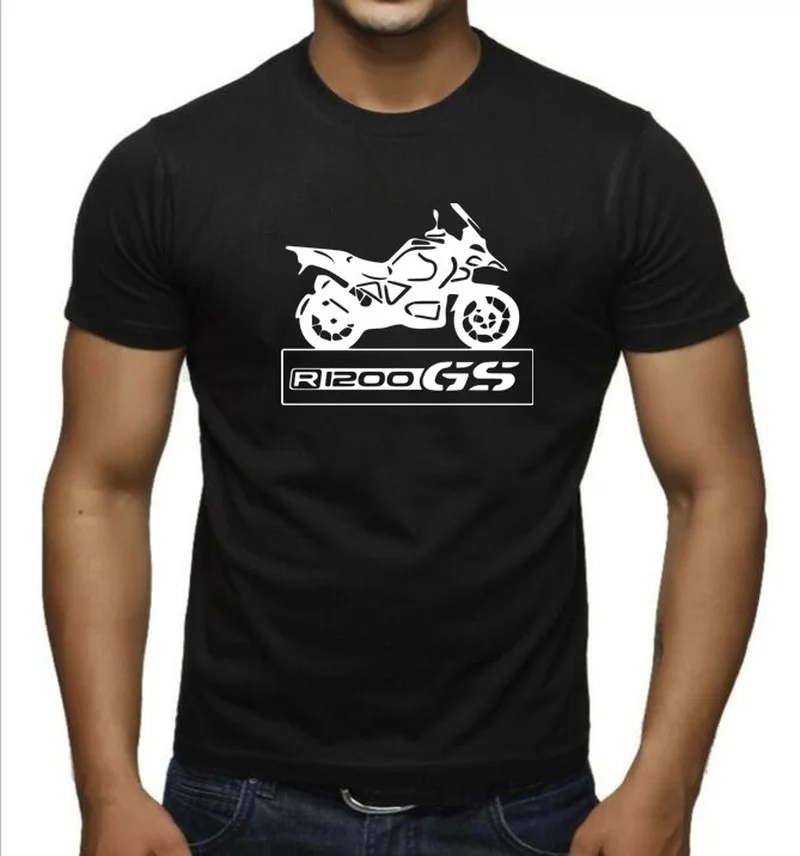 

2021 Летняя мужская новая модная Мужская хлопковая футболка R1200 Gs Enduro Tourer Gs Biker Motorrad дизайнерская футболка