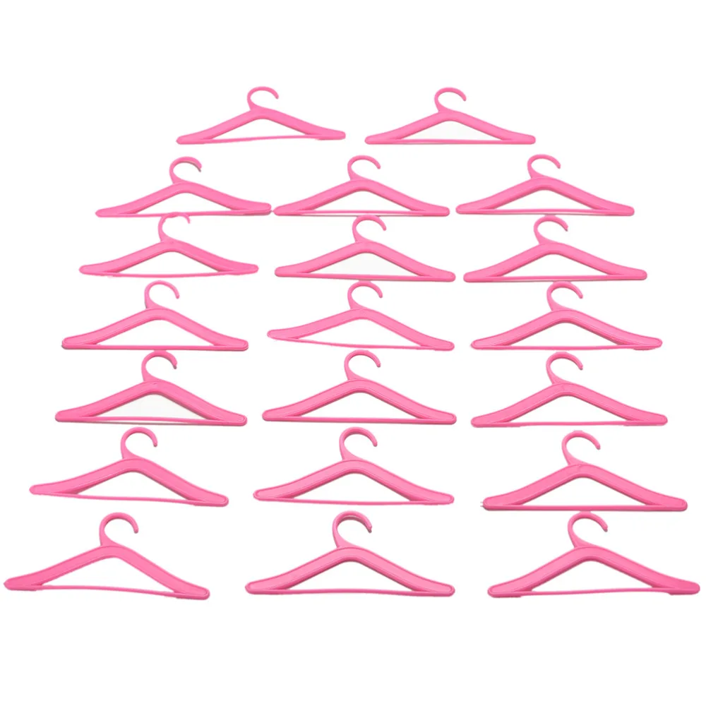 

Аксессуары для кукол розовые вешалки одежда платье одежда аксессуары для куклы ролевые игры подарок для девочек 20 шт./1 лот