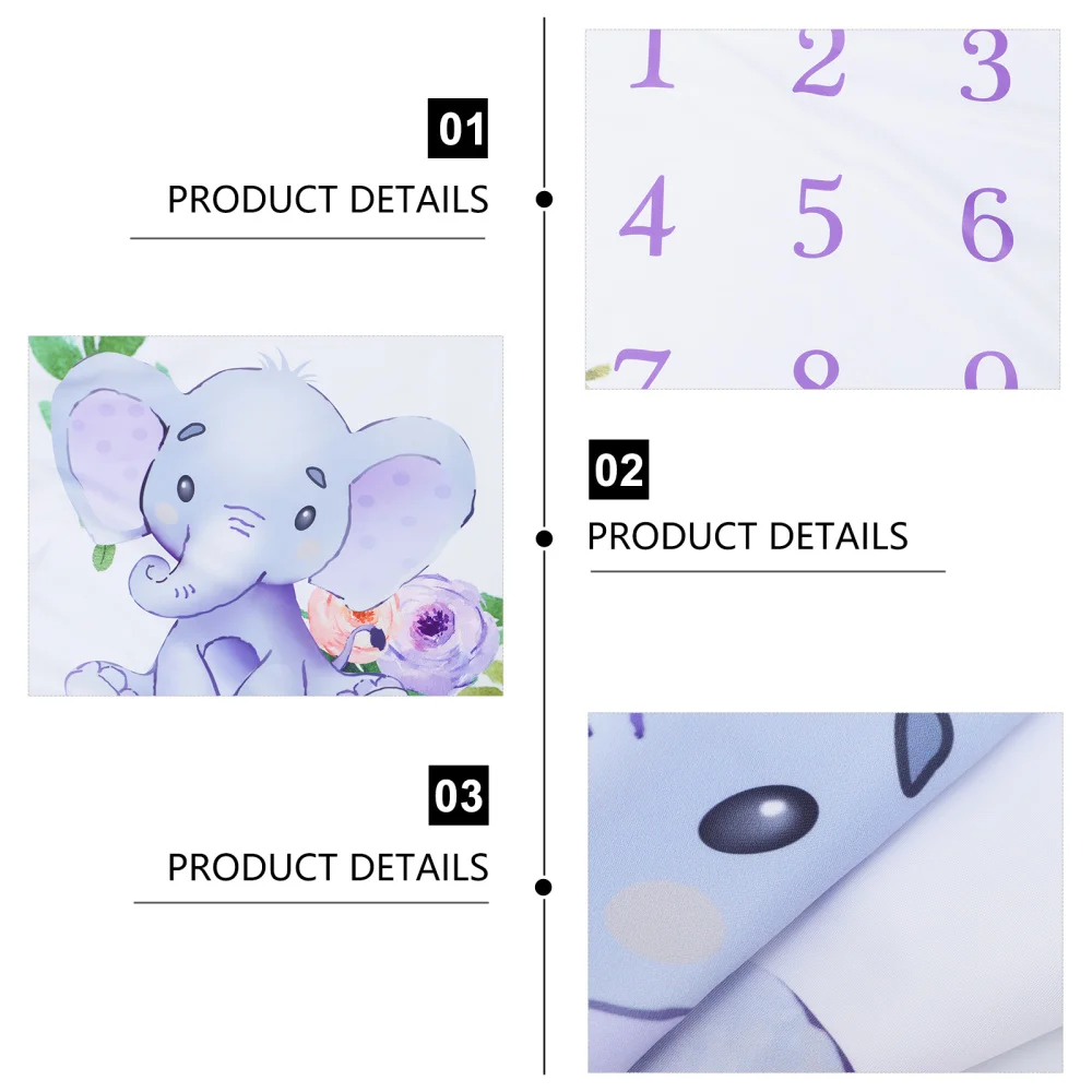 

Infant Photo Backdrop Cloth Newborn Milestone Blanket Infant Photography Cloth