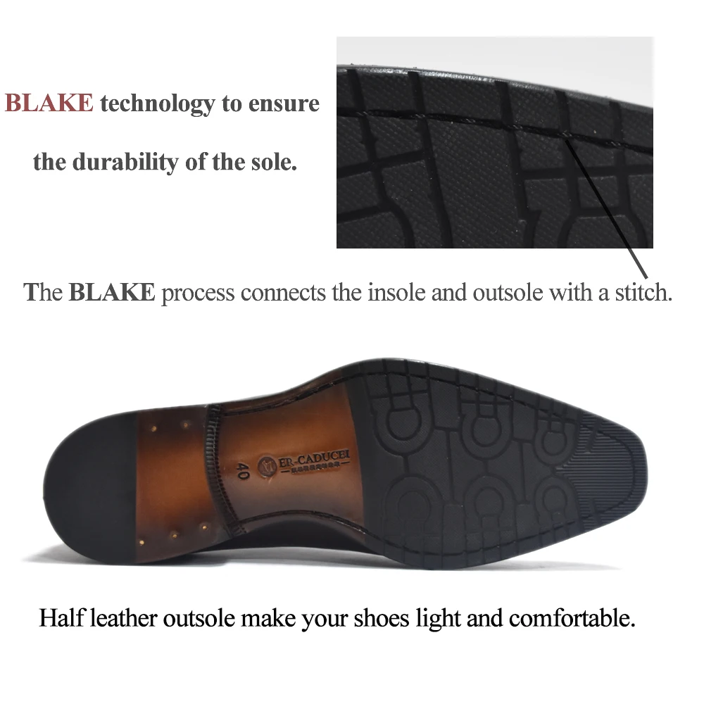 Классические мужские туфли из натуральной кожи винтажные Ретро-туфли ручной