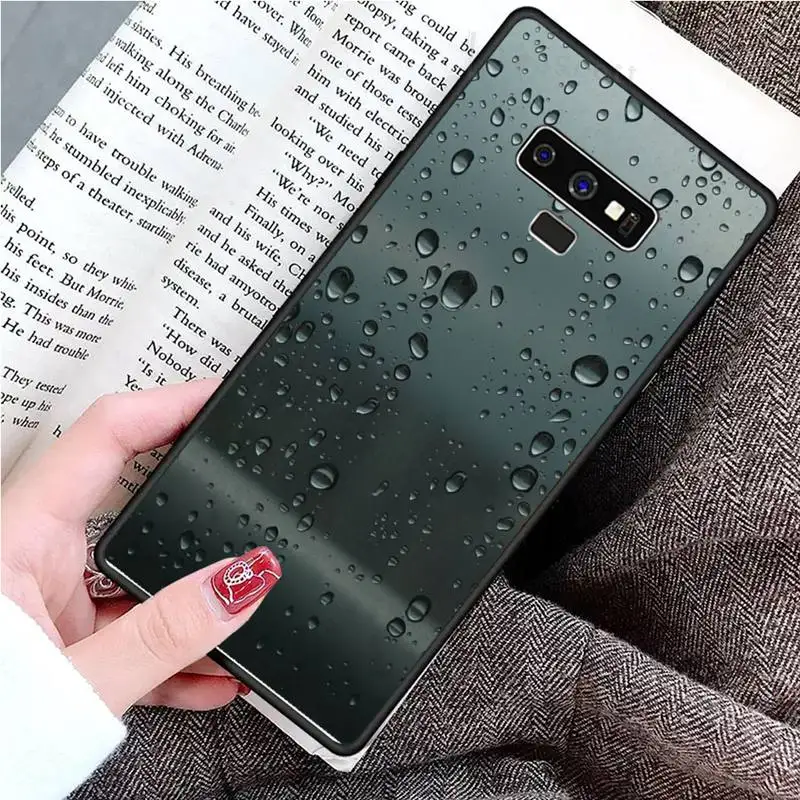 

Fashion water drop raindrop mood Phone Case For Samsung Galaxy S8 S9 S10 Plus S10E Note 3 4 5 6 7 8 9 10 Pro Lite cover