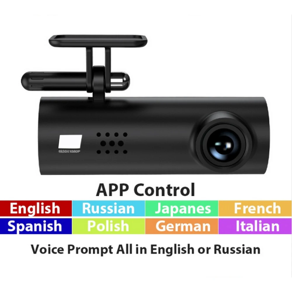 

V48 Pro Dash Cam Car DVR Camera Wifi APP & English Voice Prompts 1080P HD Night Vision G-sensor Video Recorder Android IOS