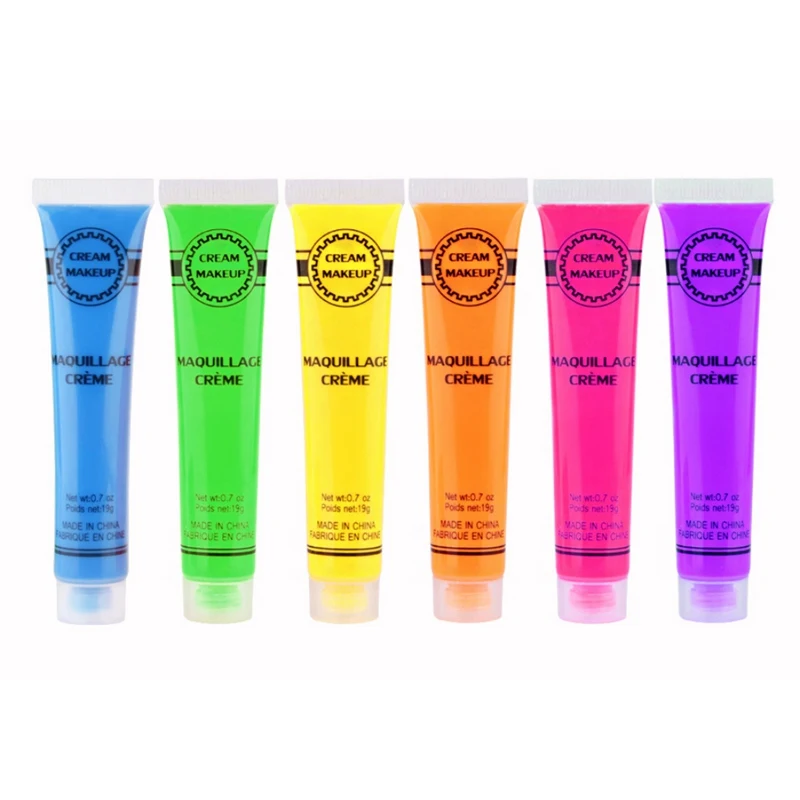 Красочная краска для лица макияжа Экологичная тела на Хэллоуин интенсивная