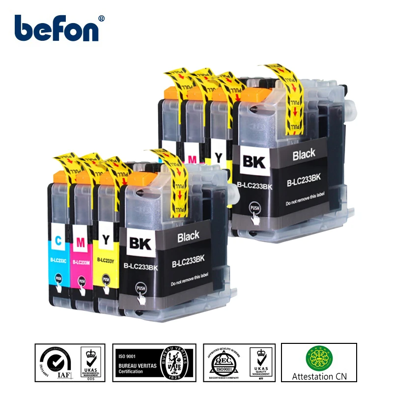 Befon LC223 чернильный картридж LC 223 XL совместимый для Brother DCP-J562DW DCP-J4120DW MFC-J480DW MFC-J680DW
