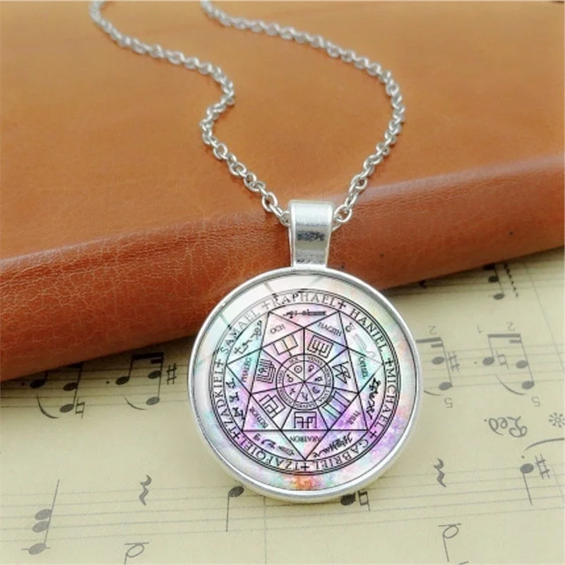 Модное ожерелье арки ангелов мистическое Таро дивинация созвездие Круглый