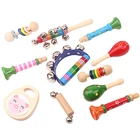 Деревянная музыкальная игрушка для малышей, Набор погремушек и мобильных телефонов, игрушка для раннего развития, игрушки для малышей, подарок для новорожденного