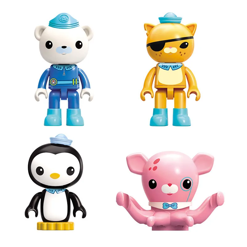 

Octonauts Building Block Octo-Pod Octopod Playset & Barnacles kwazii peso Inkling 698pcs Educational Bricks Toy For Bo