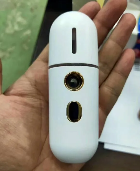 

Beauty Portable Hand-held Beauty Instrument Rechargeable Nebulizer Hot Cold Steaming Face Humidifier Face Skin Care Tools #3