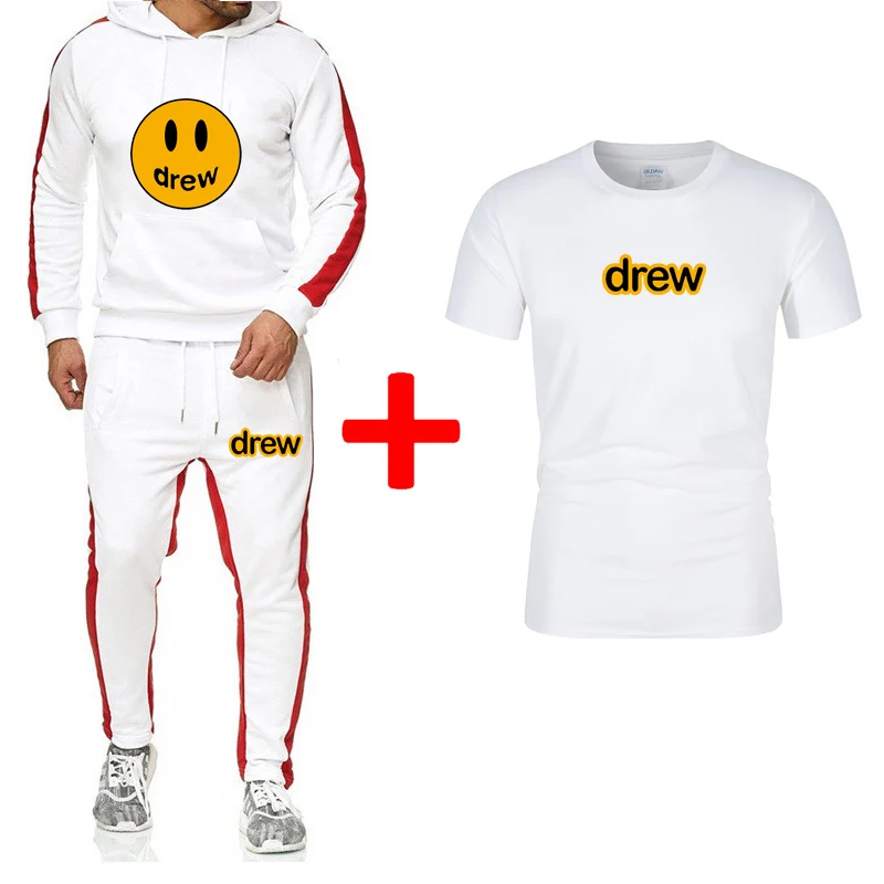 Модная толстовка с капюшоном для Джастина Бибера Drew House Smiley женская и Мужская