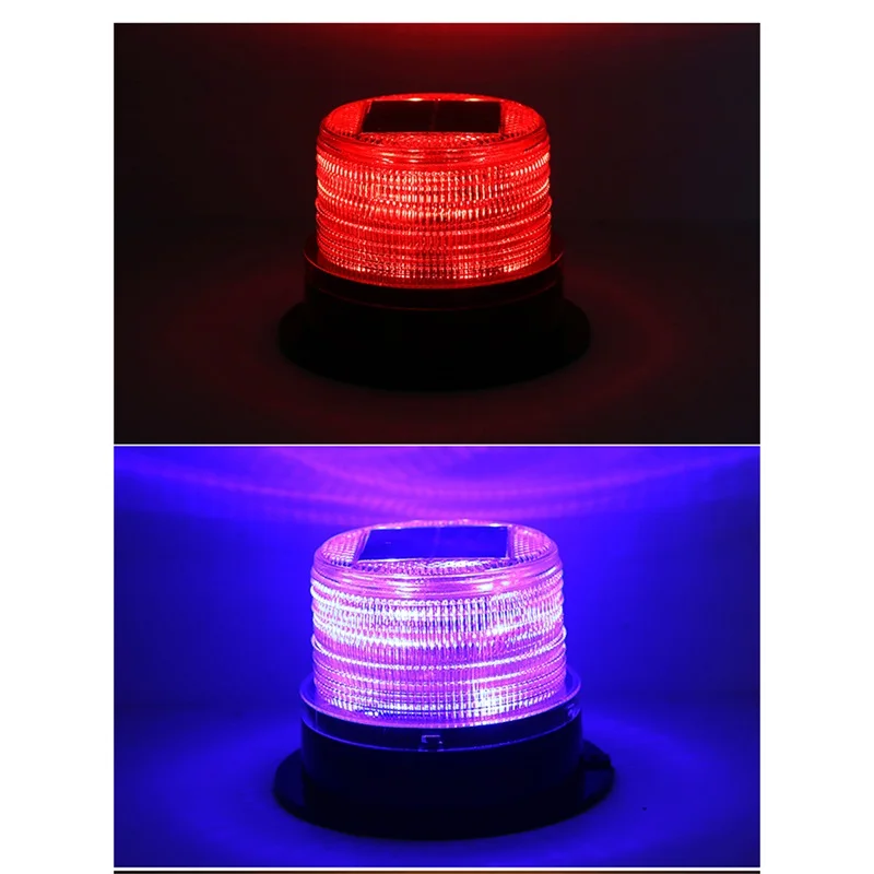 OUFULA индисветильник солнечной энергии красный синий фонасветильник магнитное