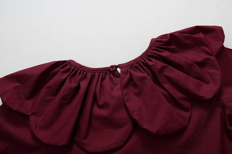 Осень Одежда высшего качества для девочек Детская рубашка одежда маленьких