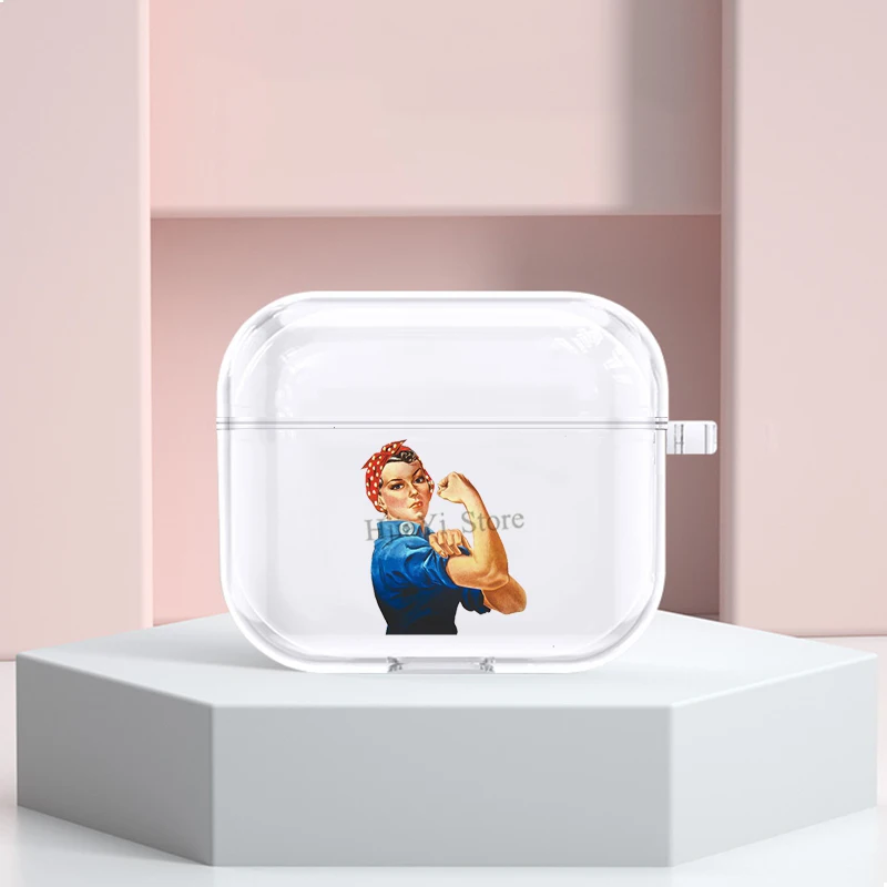 

Rosie the Riveter TPU Case For Apple Airpods 3 Cover Protective Earphone Case For Airpods Pro 2/1 Cover