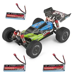 Модель высокоскоростного гоночного автомобиля Wltoys 144001 1:14 2,4G 4WD, 60 кмч, два аккумулятора, 7,4 В, 2600 мАч