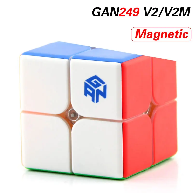 Оригинальный высококачественный Магнитный магический куб GAN 249 v2 M 2x2x2 GAN249