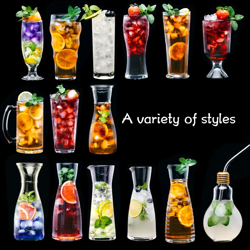 Бессвинцовый стеклянный сок холодный напиток молочный песок молоко