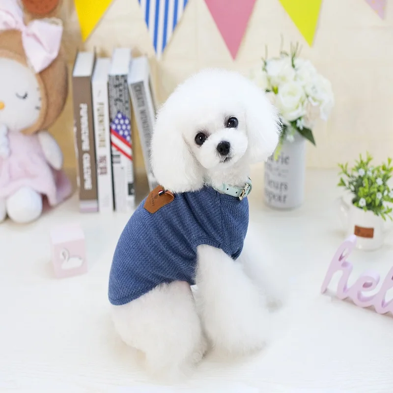 Летняя Хлопковая пижама для собак жилет щенков футболка кормления живота | Дом и