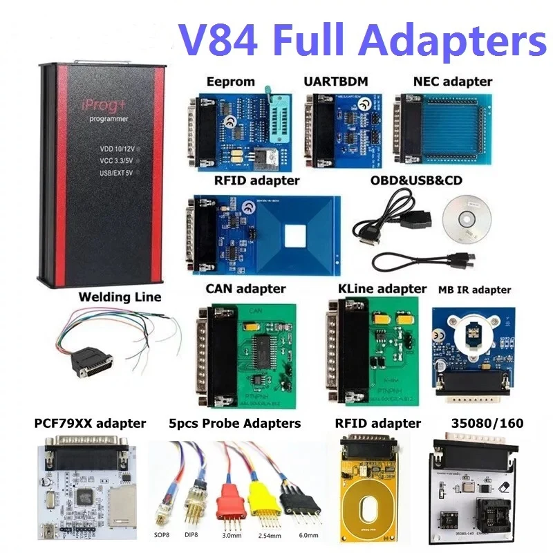 

2020 hot sale Iprog Pro 11 Adapter Full Newest V84 Iprog+ Prog Support IMMO+Mileage Correction+Airbag Reset Till Year 2019 Iprog
