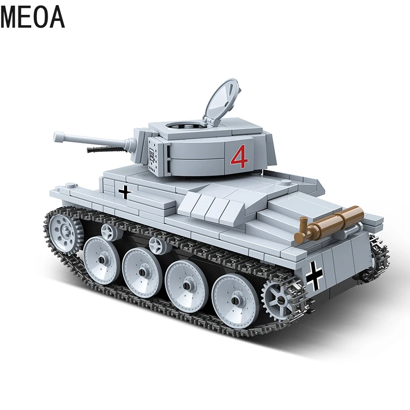 

535PCS LT-38 Light Tank Building Blocks Military BT-7 Army City Soldier Police Weapon Bricks Sets Toys Gifts For Children Kids