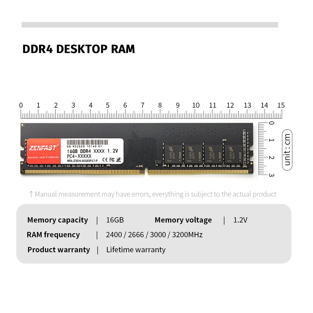 zenfast ddr4 desktop 8gb 32gb memory ram 2133 2400 2666mhz memoria ram dimm high performance for computer dual channel free global shipping