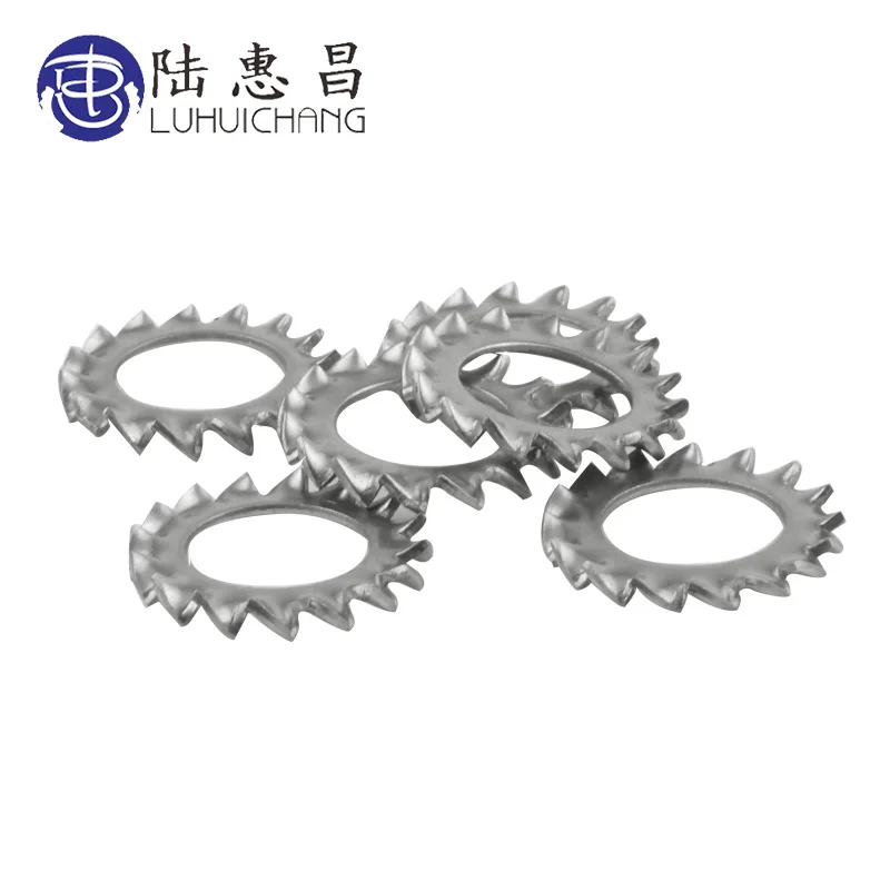 

M2.5 M3 M4 M5 M6 M8 M10 304 Stainless Steel Washers External Toothed Gasket Serrated Lock Washer Internal Toothed Gasket