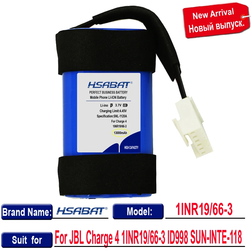 Топ-бренд 100% Новинка 13000 мАч ID998 Аккумулятор для колонки JBL Charge 4 4J 4BLK 4BLUAM батареи +