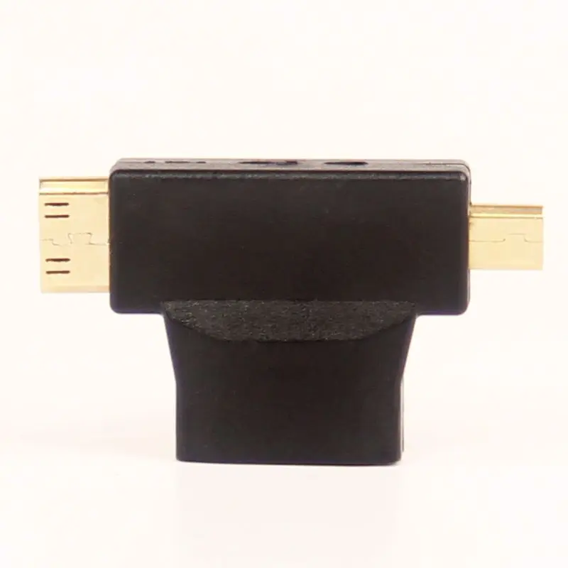 Высокое качество 3 в 1 совместимому с HDMI Женский к Mini Мужской кабель + Micro адаптер Т