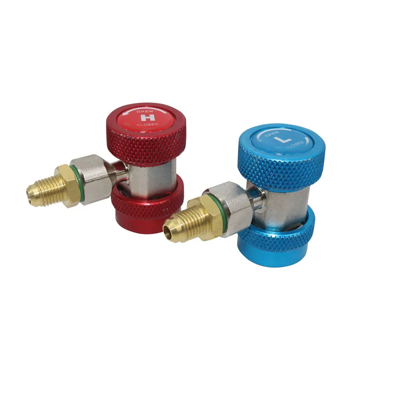 Car Air Conditioner R134a Adjustable Automobile Special Quick Connector Low-pressure Fluoride Conversion Adapter Blue |