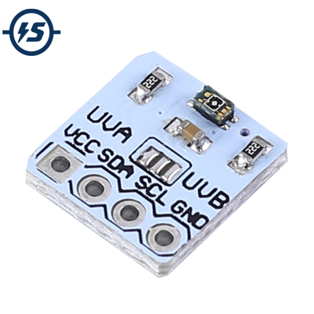 Модуль обнаружения УФ-излучения для Arduino VEML6075 16 бит IIC ультрафиолетовый