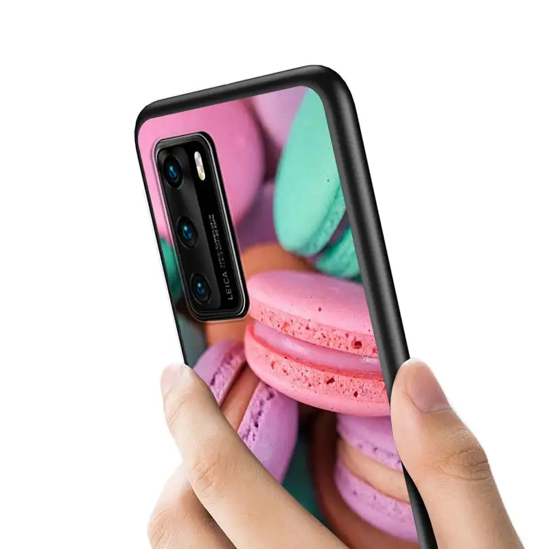 

Hot Sweet Macarons Style for Huawei P40 P30 P20 Pro P10 P9 P8 Lite E Pro P Smart Z Plus 2020 2019 Phone Case